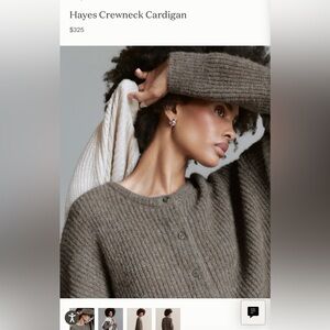 Jenni Kayne Hayes Crewneck Cardigan